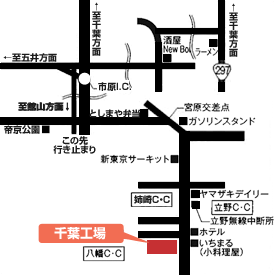 千葉工場の地図