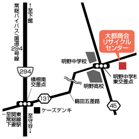 大都商会リサイクルセンターの地図